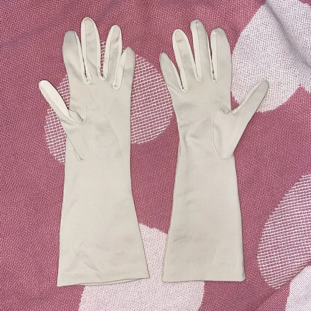 Vintage girls gloves beige size xs-small